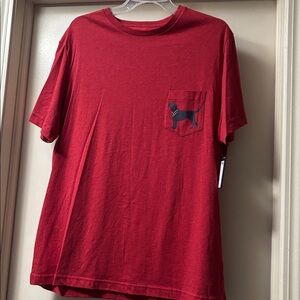 NWT Daniel Cremieux Short Sleeve T-Shirt Men Red Black Labrador Dog
J